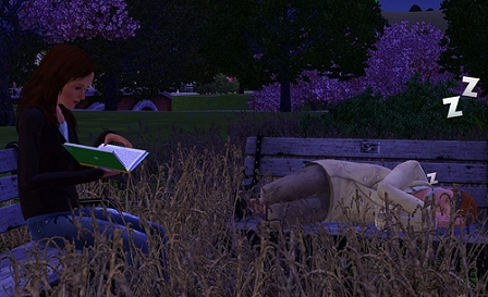 Obdachlos in "The Sims"